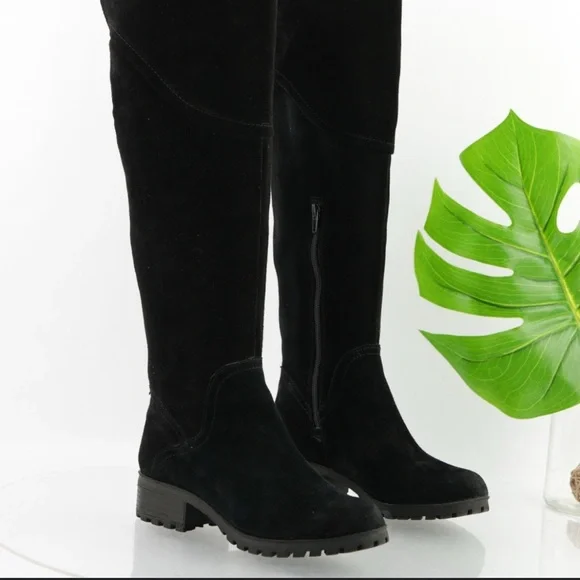 Lucky Brand Elegant Black Knee-High Women's Boots - Picture 2 of 4